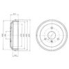 DELPHI BF465 Brake Drum
